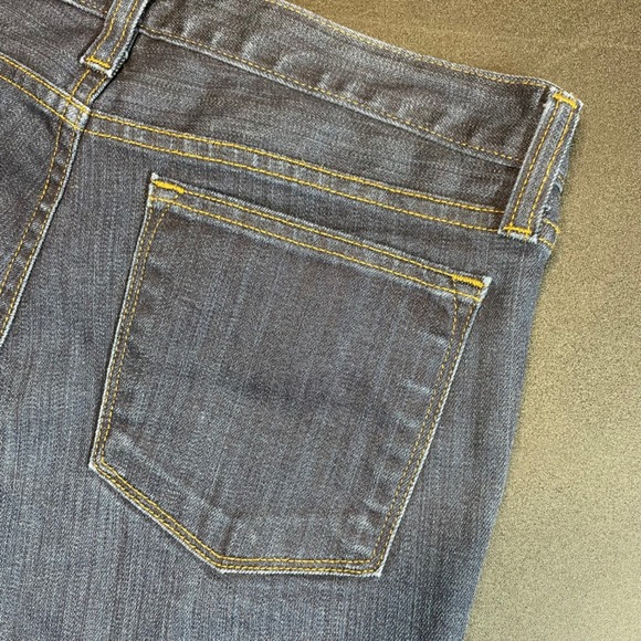 J Crew Toothpick Ankle Blue Whiskered Jeans Dark Wash Women's Size 28 - Picture 3 of 15